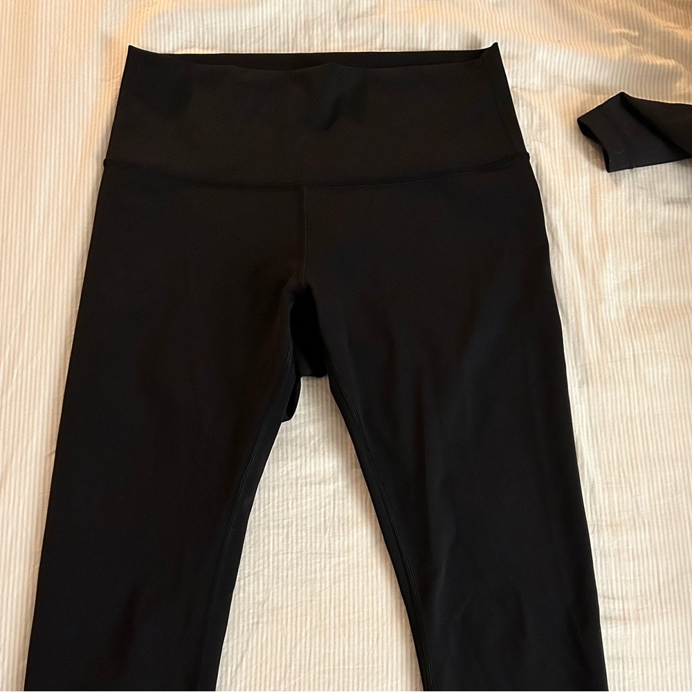 Lululemon Wunder Under Crop High-Rise *Full-On Luxtreme 23" Black Size 8